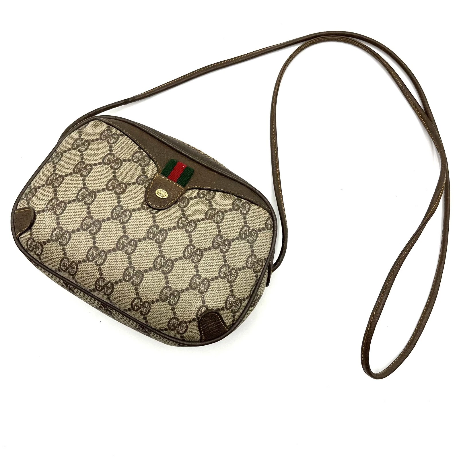 Sac bandoulière vintage GUCCI Sherry Line GG Supreme bandoulière authentique du Japon