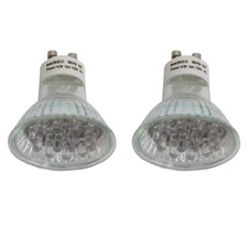 Awoco ON-E01-31 GU10 LED Light Bulbs 1W 3000K (Warm) & 6000K (Cold), 120V MR16