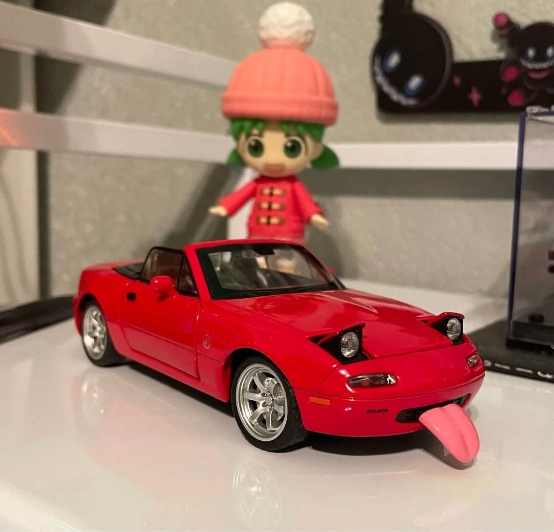 Mazda Miata MX-5 metal diecast Model Car Powered Lights Pop ups