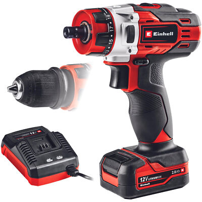 EINHELL Akku-Bohrschrauber TE-CD 12/1 X-Li, 12Volt, rot