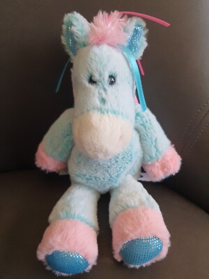 Mary Meyer sparkle Unicorn super soft plush blue pink cute sparkly feet lovey 6''