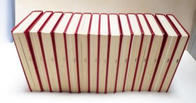 Vintage 1963 Compton's Pictured Encyclopedia 15 Book Set - Red