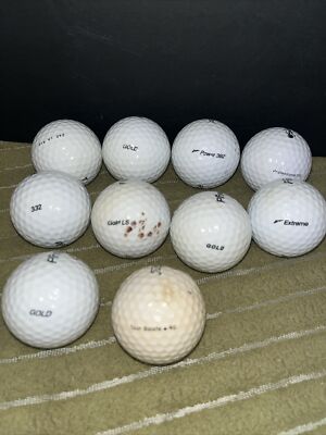 10 Titleist Pinnacle Golf balls Mixed Vintage & Modern Tour