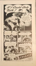 1944 Colgate ribbon dental cream Vintage Ad If I could only talk