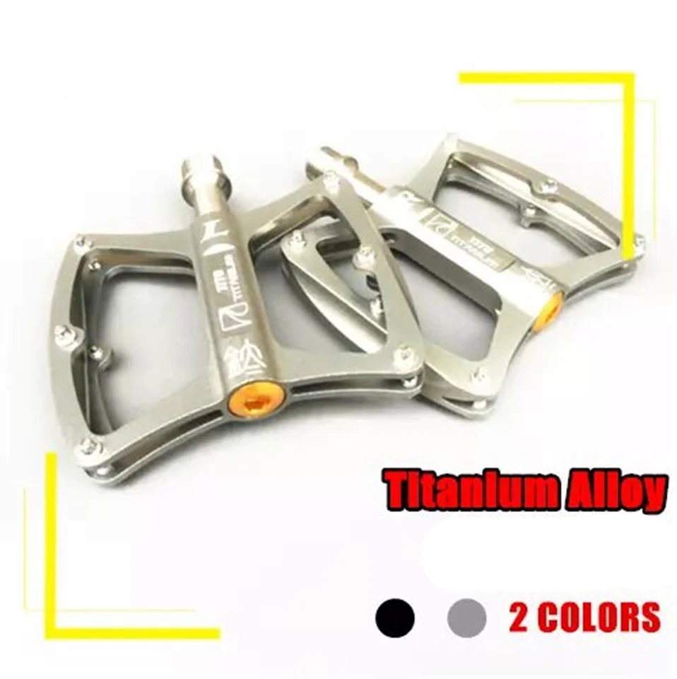 TiTo ultralight 9/16" titanium MTB/Road bike axis pedals titanium bicycle pedal - Image 2 of 4