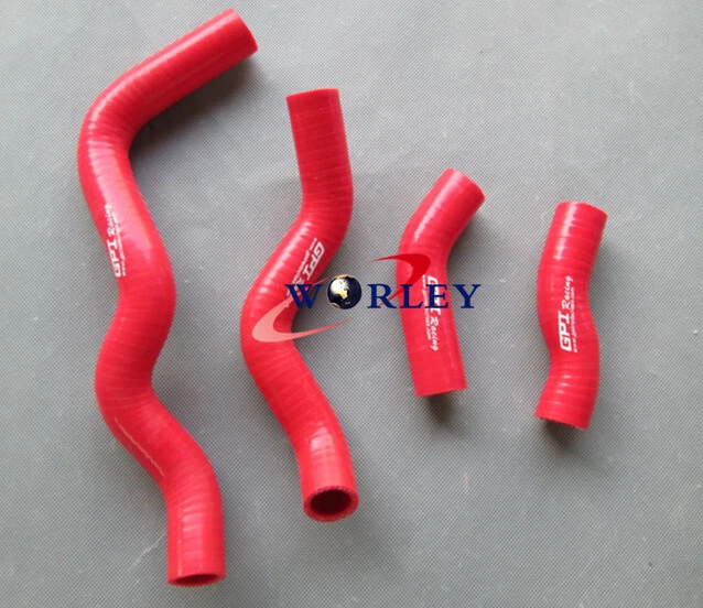 适用于川崎 KLX250 1993 - 2010 1994 1996 1997 硅胶散热器软管黑色 — 第 4/4 张图片