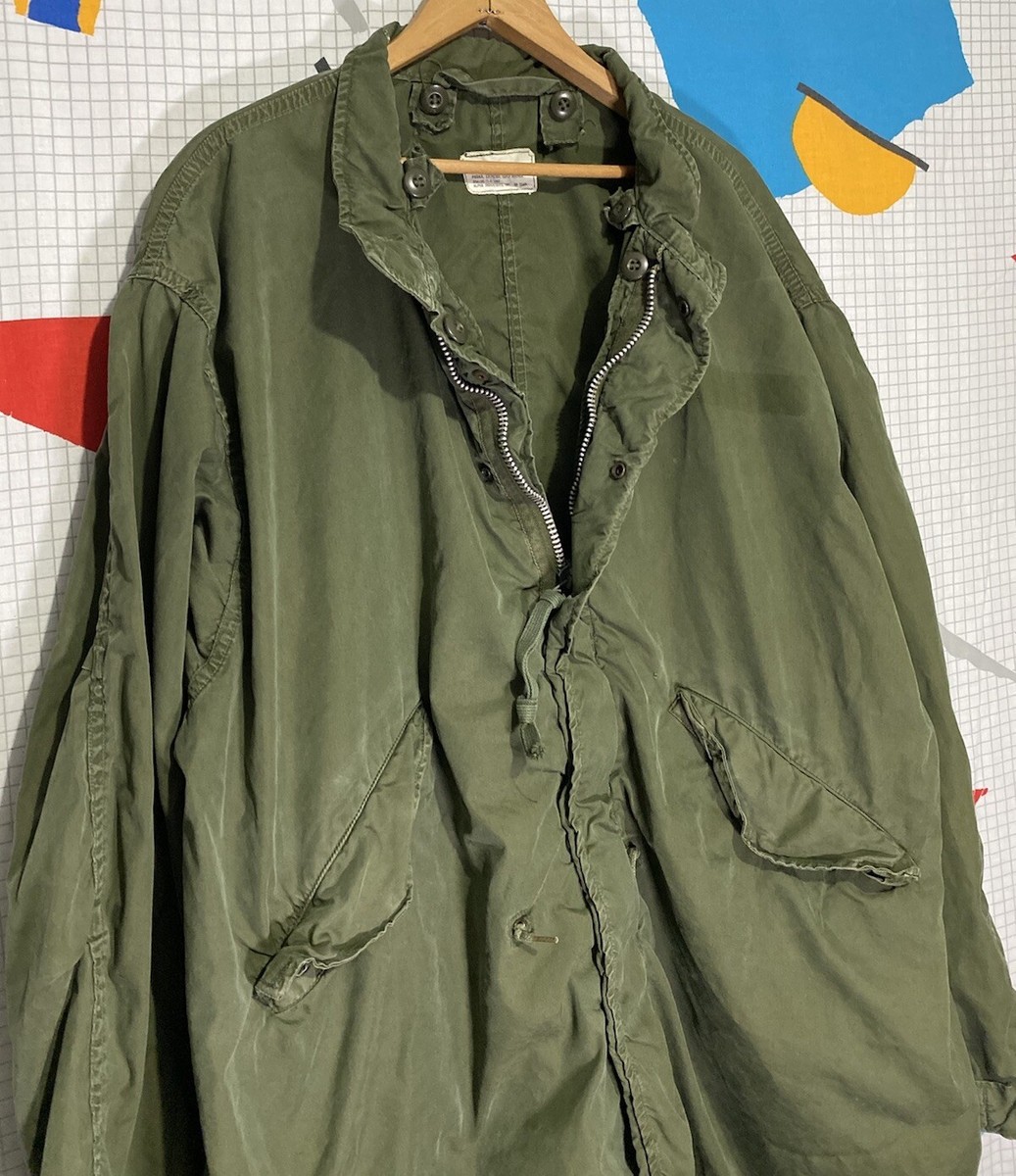 Vintage 70s M65 Fishtail Parka Jacket Alpha Industries Large