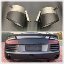 Car Exhaust Tip Pipe End Pipes Tailpipes For Audi R8 2013 2014-2015 Carbon Fiber