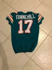 RYAN TANNEHILL 2015 GAME USED WORN  TBC JERSEY #17  DOLPHINS TITANS RARE 