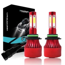 4-Sides 9006 LED Headlight Kit 6000K 360000LM Low Beam Fog Bulb