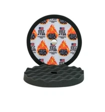 8" High Teck Black Waffle Pad (compared to 3M 05725 buff pads) - 2 Pack