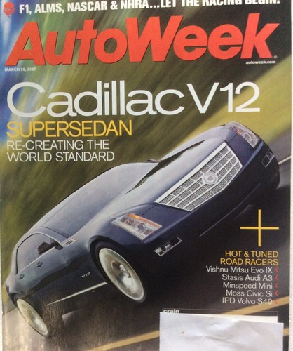 AutoWeek Magazine March 26, 2007- Cadillac V12 - Picture 4 of 7
