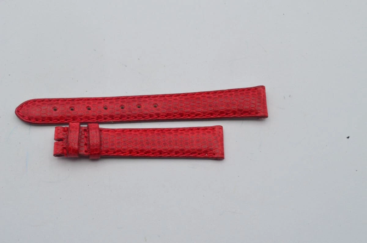 BRACELET EN CUIR DE VEAU GUCCI 14 MM LEATHER BRACELET BOUCLE ARDILLON 12 MM NEUF ROUGE