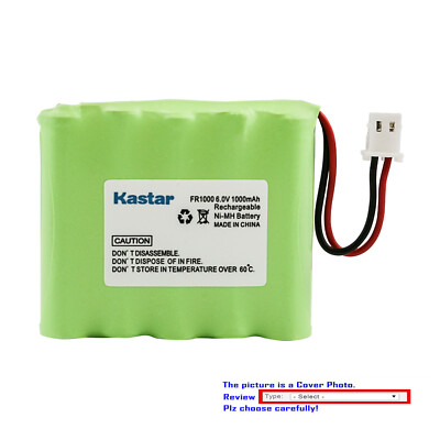 Kastar Ni-MH 6.0V 1000mAh Battery Replace for Eton FR1000, Video Link Radio 1000