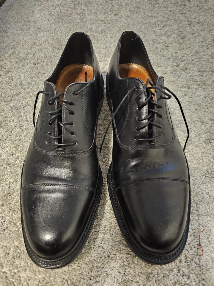 Pantalón Oxford Santoni Negro Piel de becerro Puntera Hombre Talla 9.5 Diseño Elegante #D Foto 2 de 4