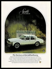 1981 CADILLAC SEVILLE White Sedan Classic Car AD