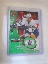 2022-23 Trilogy Hockey UD Nick Abruzzese Rookie Renditions Green Parallel /99 🍁