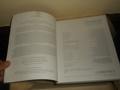 CHRISTIE'S New York AUCTION CATALOG October 2002 The HOUSE SALE