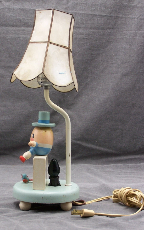 Lámpara infantil Humpty Dumpty Sat On A Wall años 50 E-24949 Young Designs Nueva York Foto 2 de 4