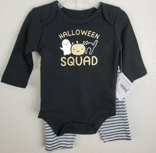 Halloween Squad 2 piece set Outfit Infant Size 0-3 Months NWT