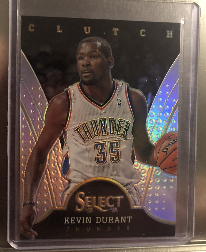 KEVIN DURANT 2013-14 Panini Select CLUTCH SILVER PRIZM Insert Nets Warriors RARE