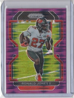 RONALD JONES 2021 Panini Prizm PURPLE PULSAR Refractor #295 Chiefs BUCS