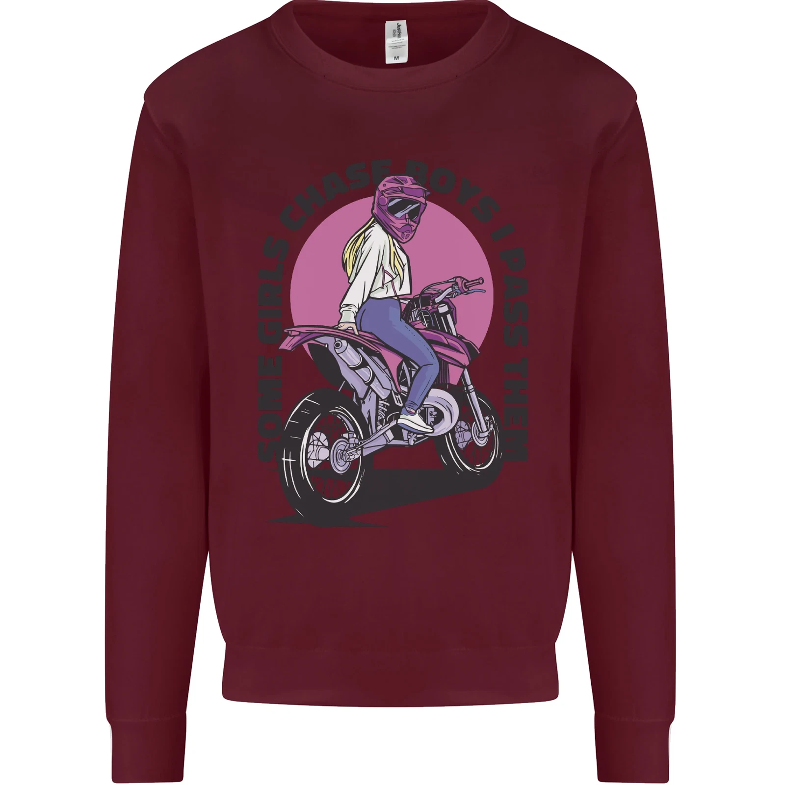 Some Girls Chase Motorcycle Biker Sweatshirt for Men