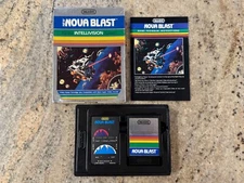 IMagic Intellivision Video Game - Nova Blast w/ Manual, Overlays & Box 710022-1A