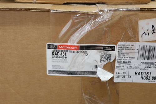 NEW Motorcraft Radiator Assembly RAD-161 Ford Fusion 1.5L 2014-2020 - Picture 2 of 5