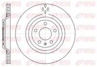 Remsa 2X Bremsscheibe Hinten Ø330 Mm BelüFtet FüR Audi A6 Allroad 4FH C6 3.0