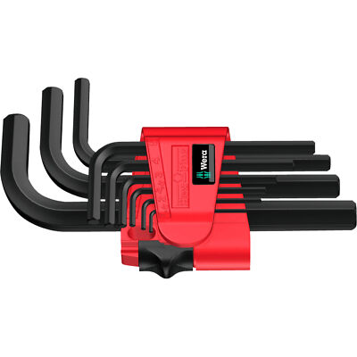 Wera 950/9 Hex-Plus 7 Winkelschlüsselsatz, 9-teilig, Schraubendreher, schwarz