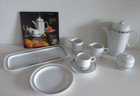 Rosenthal Duo Poetic Platin 42 teiliges Kaffeeservice Geschirr Konvolut