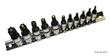 MAGNETIC TIP TORX SOCKET BIT SET – star bits – automotive hand tools – sockets
