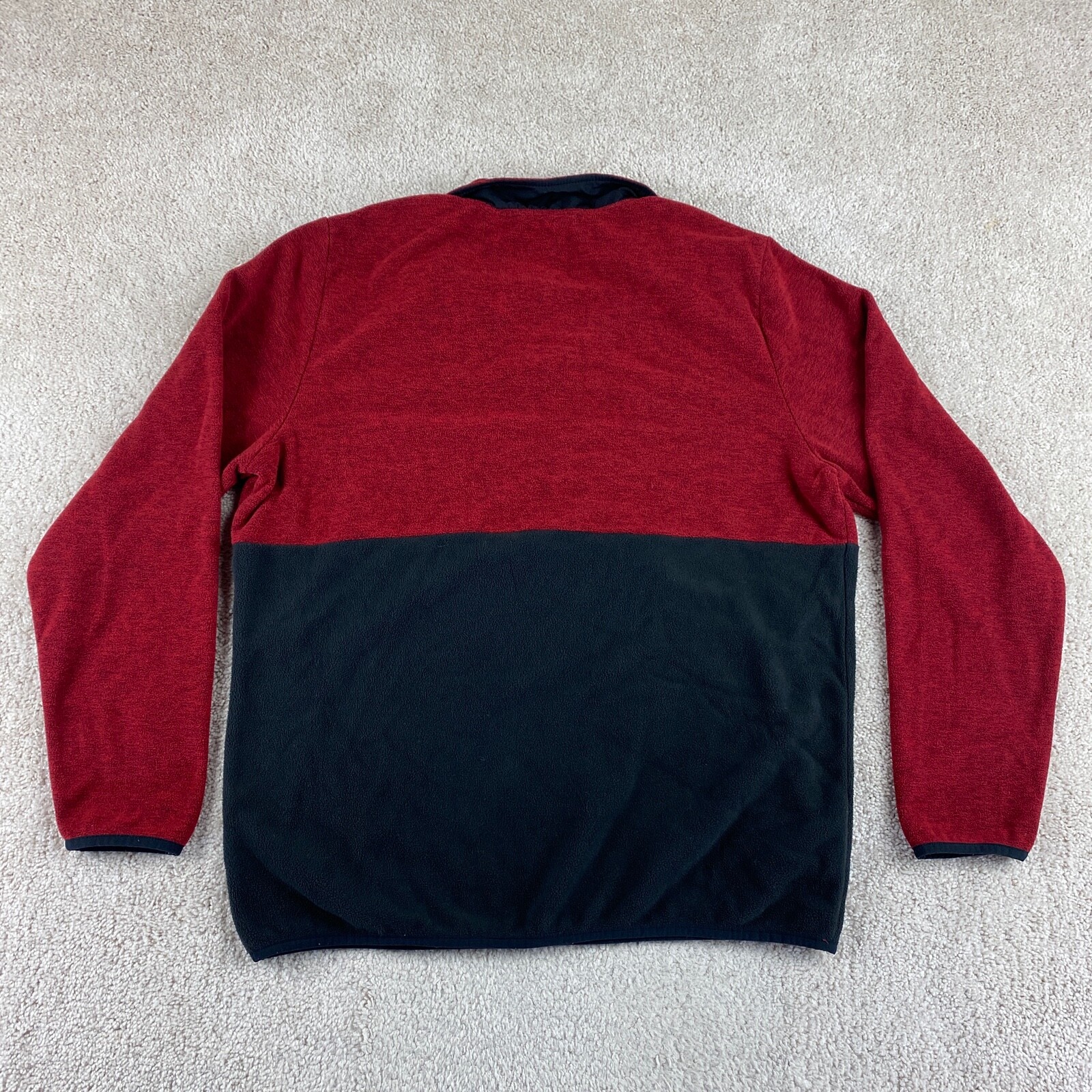 DSG Sweater Men Large Red Black Fleece 