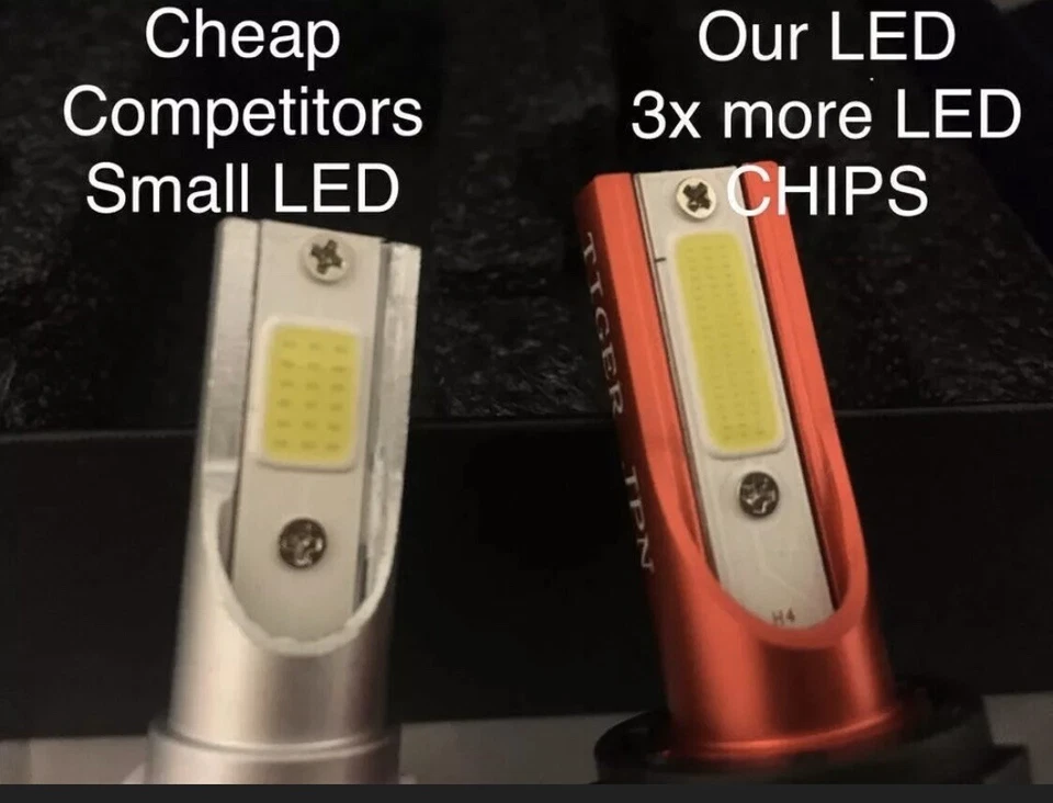 YELLOW 9005 HB3 Led Headlight Light Bulbs Fit Toyota 4Runner 2006-2020 High Beam - Image 4 of 4