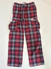 Mini Boden size 12 Y Tartan Red Blue Plaid Pants B37
