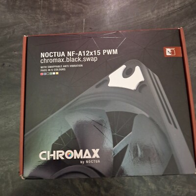 Noctua NF-A12x15 PWM Chromax Black Swap Case Fan 4-Pin 120mm SS02 1850RPM 12V