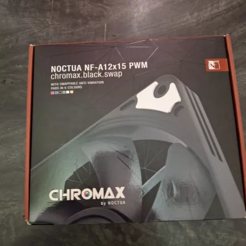 Noctua NF-A12x15 PWM Chromax Black Swap Case Fan 4-Pin 120mm SS02 1850RPM 12V