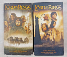2x Lord of the Rings VHS - The Fellowship of The Ring & The Two Towers