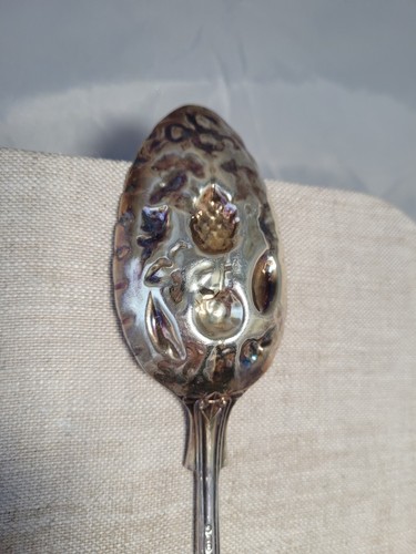 SILVER PLATED BERRY SPOON Kings Pattern by Cooper Bros.Birmingham England c1900s - Picture 6 of 7