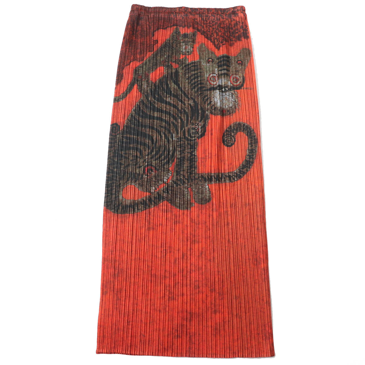 Pleats Please Issey Miyake Long Skirt 98AW PP83-JG713 Tiger Pleats Please Issey Miyake Long Skirt 98AW PP83-JG713 Tiger