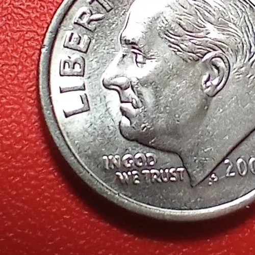 2005 P Die Chip ERROR Roosevelt Dime #183 - Picture 6 of 8