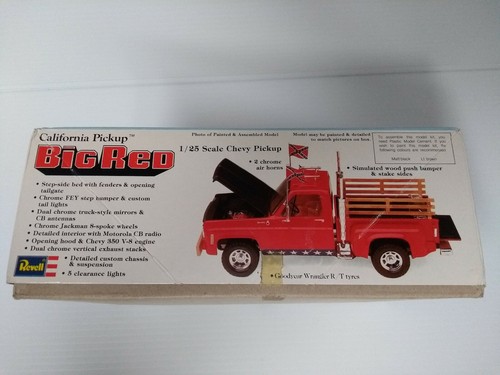 VTG 1979 Chevrolet C/K 10 SCOTTSDALE STEPSIDE pickup Revell Model Kit 1/25 - Photo 2 sur 12