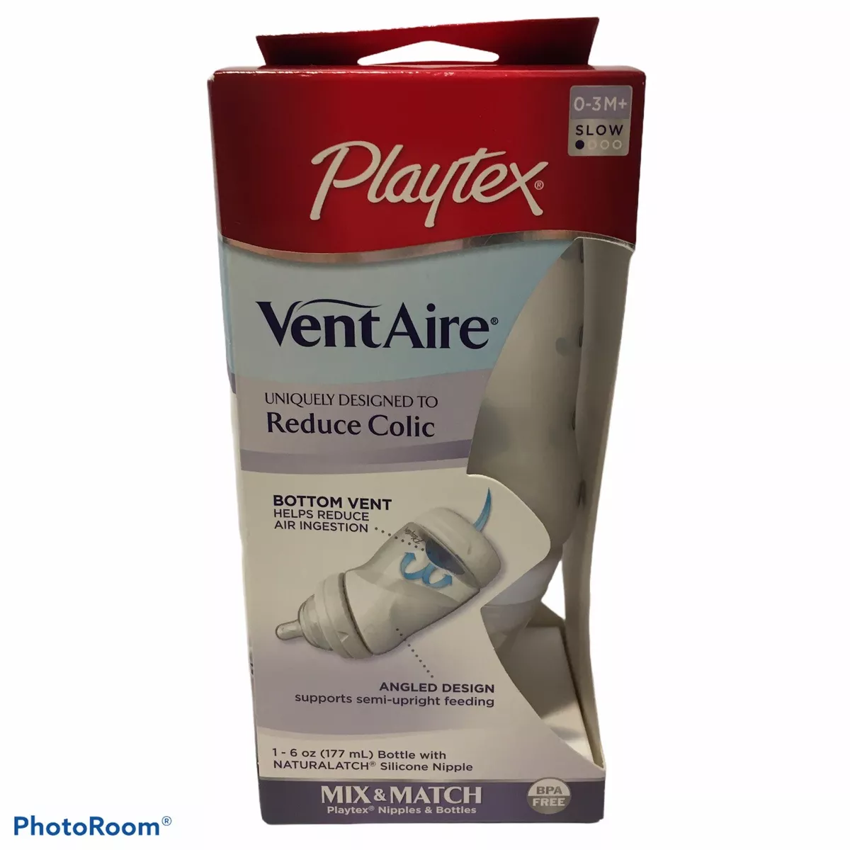 NWT Playtex Baby VentAire 6 Ounce Bottles Complete Tummy Comfort Anti Colic