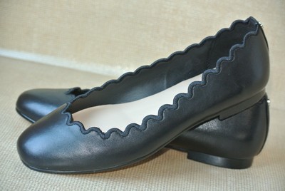 dkny scalloped flats