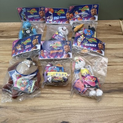 Vintage Mcdonald S Space Jam 1996 Large Plush |Complete Set Of 6 Sealed
