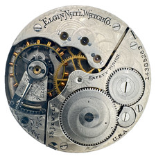 Antique 16s 1910 Elgin 15j Mechanical Hunter Pocket Watch Movement 312 USA