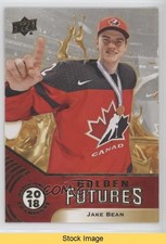 2018 Upper Deck Team Canada Juniors Golden Futures Jake Bean #GF-2 READ 01ks