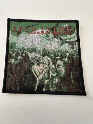 ARCH ENEMY, ANTHEMS OF REBELLION, BLACK BORDER, 4X4 INCHES, WOVEN PATCH