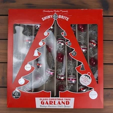 Shiny Brite by Christopher Radko 7ft Glass Garland West Elm Exclusive Boxed Set